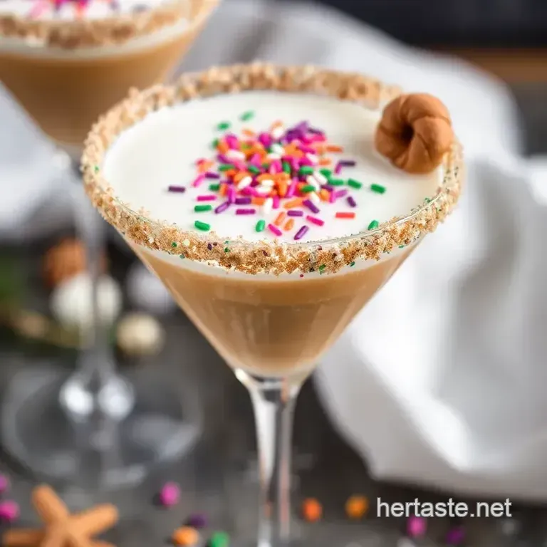 Shake King Cake Martini – A Festive Twist on a Classic Delight presentation