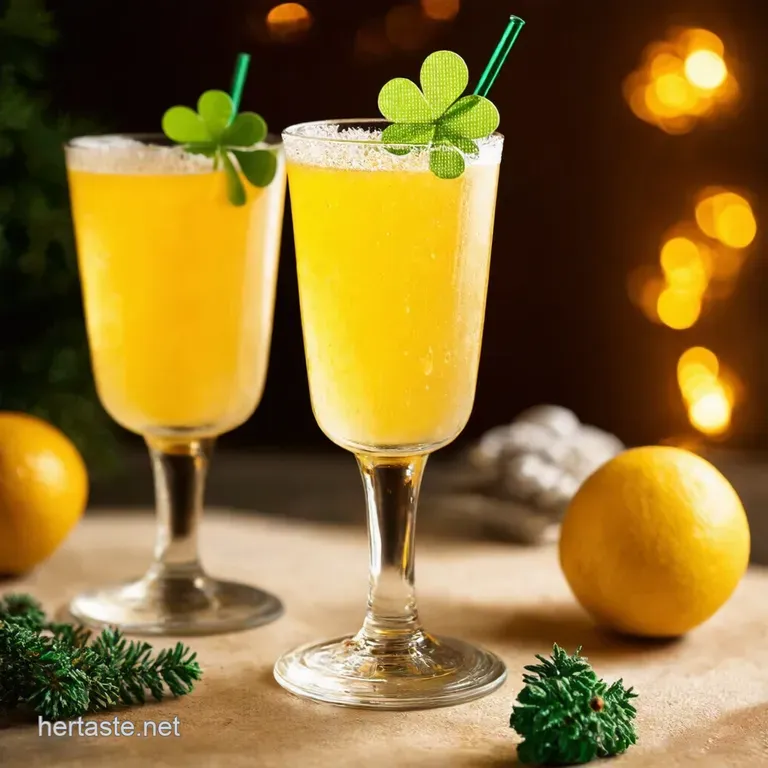 Shamrock Sparkler A St Patricks Day Mimosa presentation