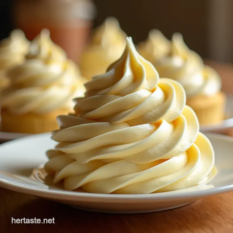 Silken Perfection The Ultimate Classic Vanilla Buttercream presentation