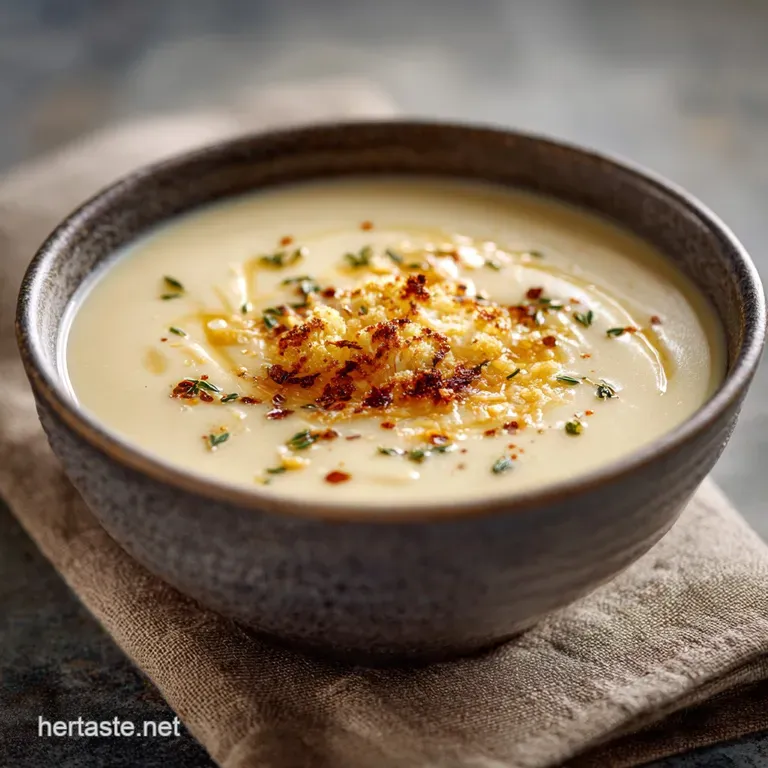 Cauliflower Soup: Silky Smoked Cheddar Version