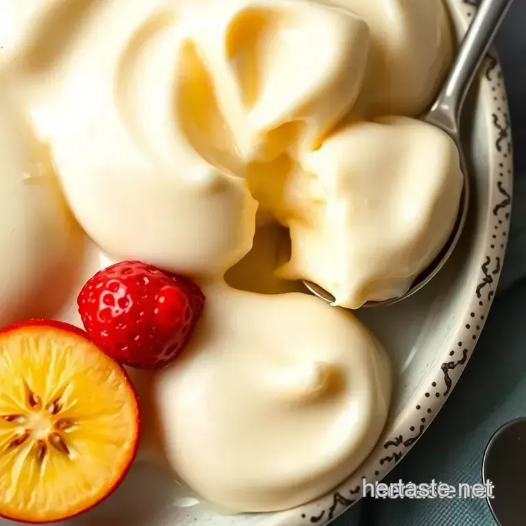 Silky Vanilla Pudding presentation
