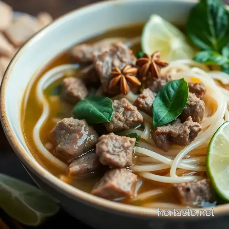 Simmered Beef Noodle Soup - Comforting & Savory