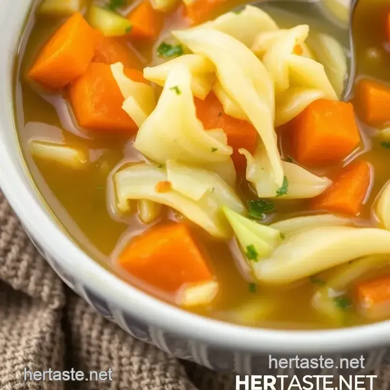 Simmered Cabbage Soup - Heartwarming & Easy presentation