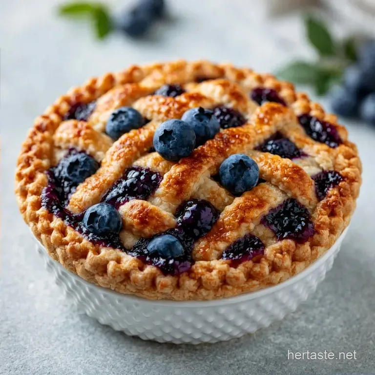 Rustic Simple Blueberry Pie Recipe
