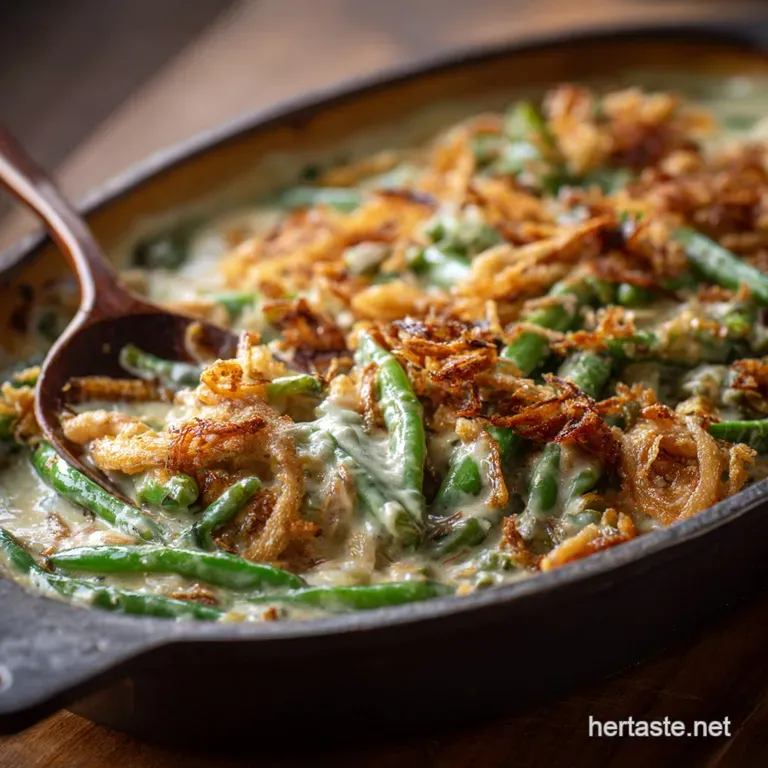 Simple Green Bean Casserole: the Proper Job No Tinned Soup Required presentation