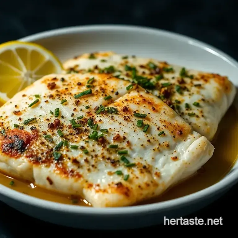 Simple Yet Sumptuous Broiled Flounder with Lemon Herb Butter