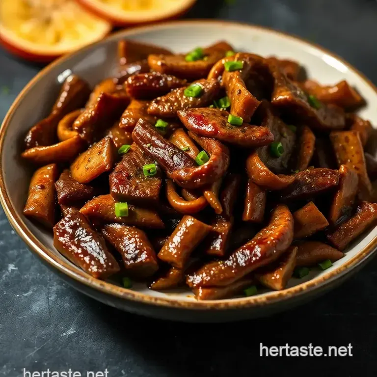 Sizzling Beef Pepper Steak presentation