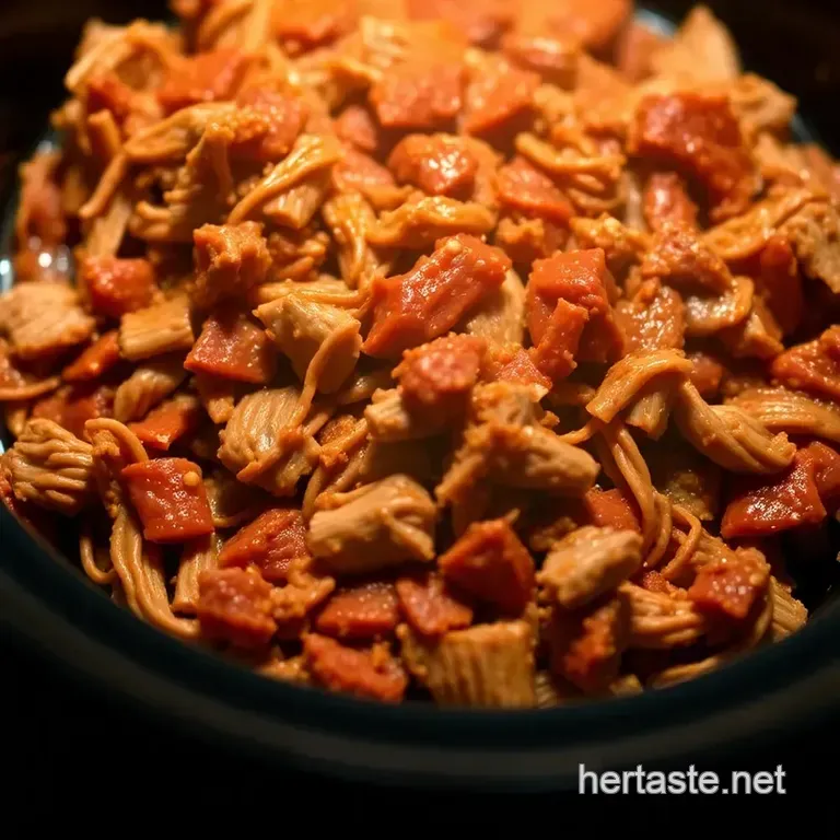 Slow Cooker Carolina Pulled Pork Bbq presentation