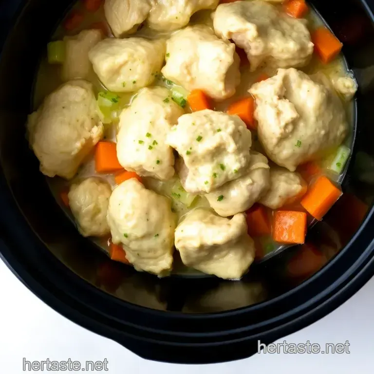 Slow Cooker Chicken and Dumplings: Easiest Ever presentation
