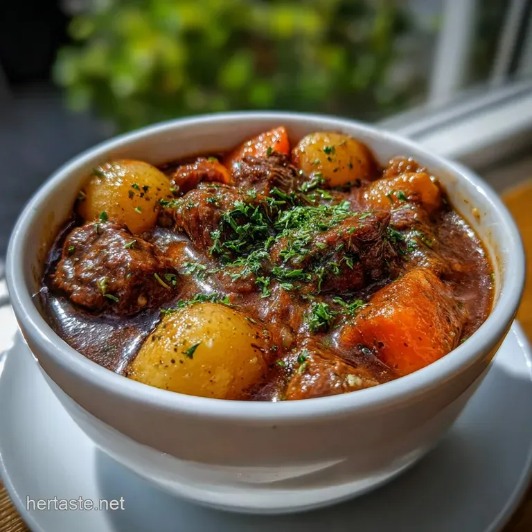 Slowcooker Recipe Classic Beef Stew Recipe: 90 Min Hack presentation