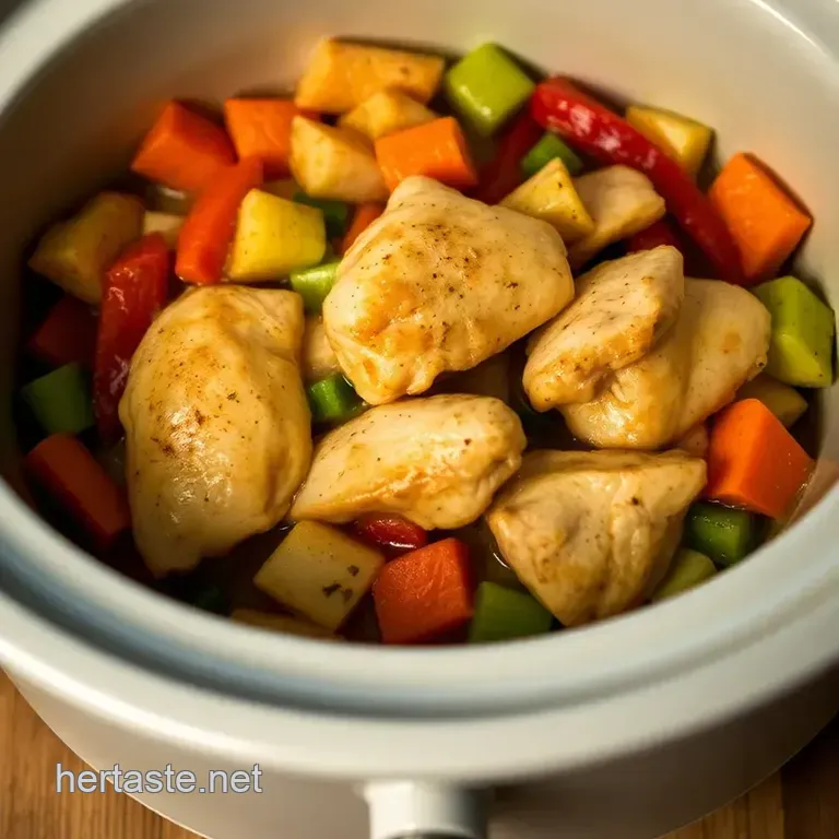 Slow Cooker Honey Garlic Chicken and Veggies (A One-Pot Wonder!) presentation
