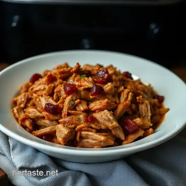 Slow Cooker Sweet & Smoky Pulled Pork Sandwiches
