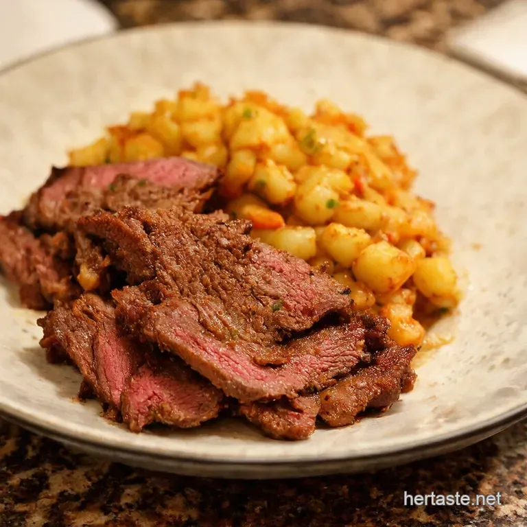 Smoky Cheddar Jalape&ntilde;o Cornbread Creamy Dill Potato Salad Roasted Brussels Sprouts with Balsamic Glaze presentation