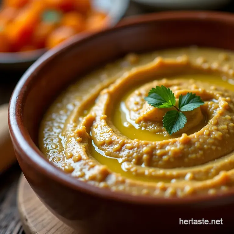 The Epic Smoky Star Velvety Homemade Baba Ganoush presentation