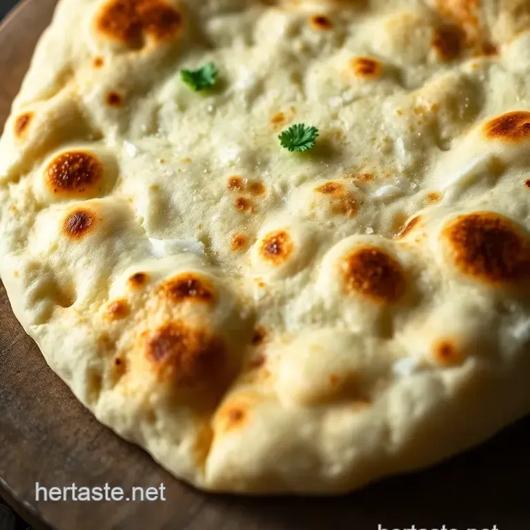 Soft and Luscious Homemade Naan: Your Go-To Indian Flatbread presentation
