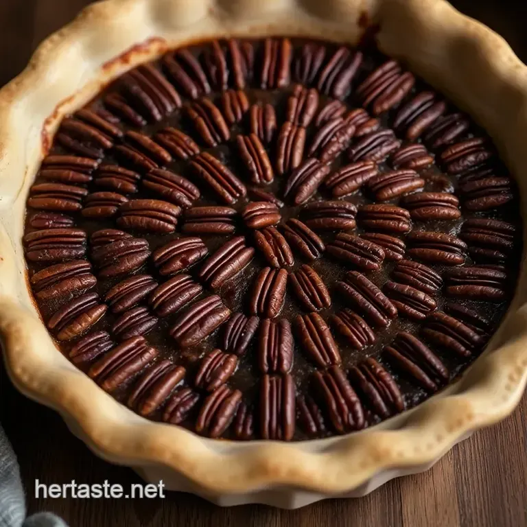 Southern-Style Bourbon Pecan Pie presentation