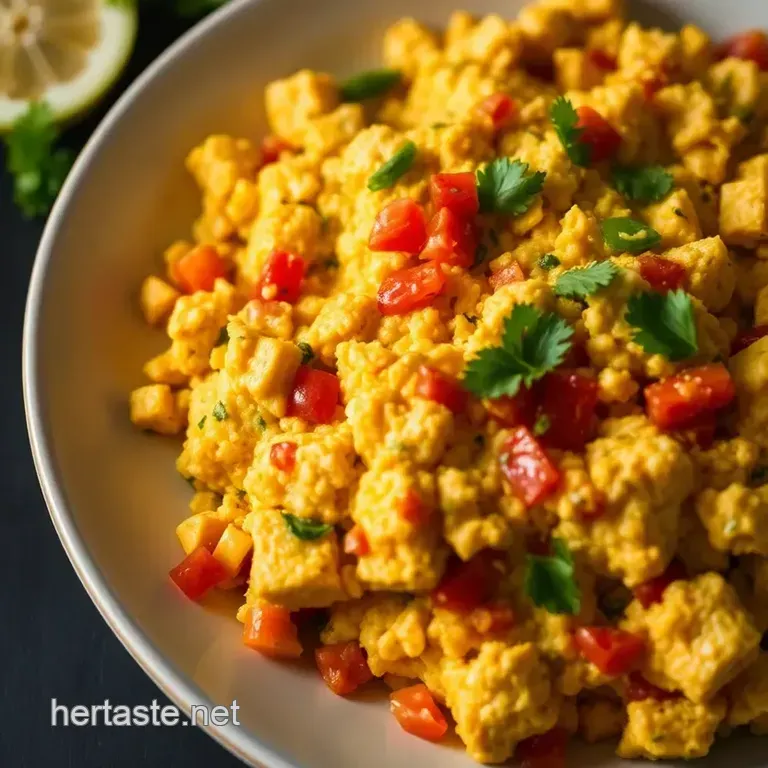 Southwestern Tofu Scramble presentation