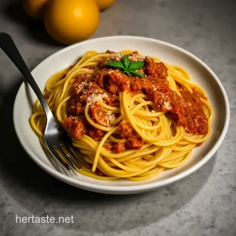 Spaghetti Squash Bolognese presentation