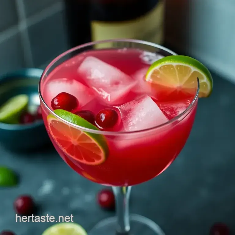 Sparkling Cranberry Bliss presentation