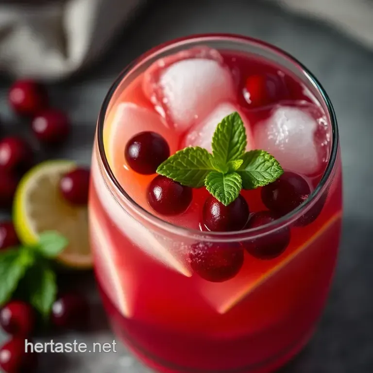 Sparkling Poppi Cranberry Fizz presentation