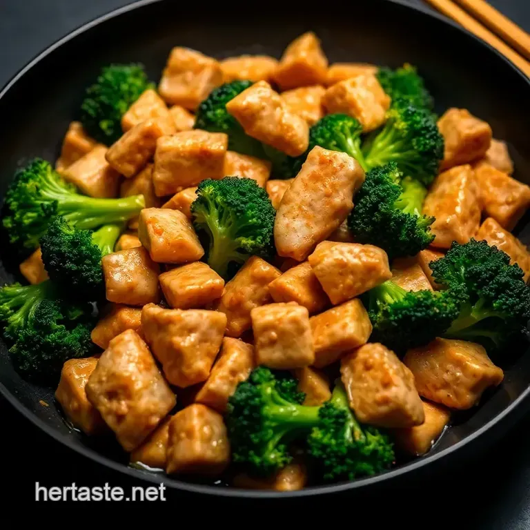 Speedy Chicken & Broccoli Stir-Fry presentation