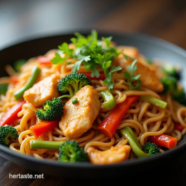 The Wok Star Speedy Chicken Veggie Rice Noodle StirFry