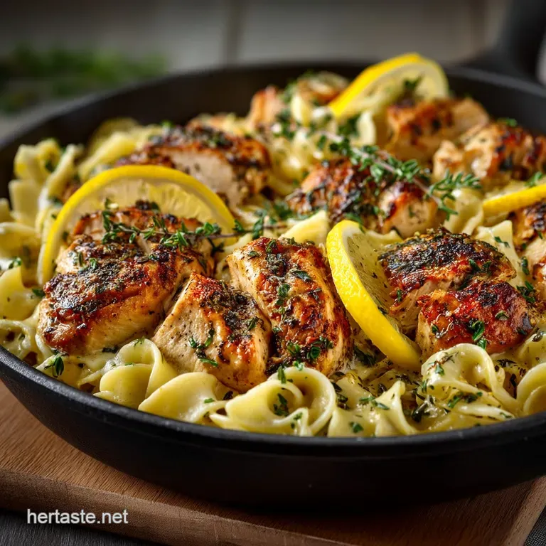 30Minute Lemon Thyme Chicken Pasta Recipe A Weekday Winner