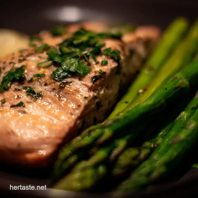 Speedy Lemon Herb Salmon with Asparagus