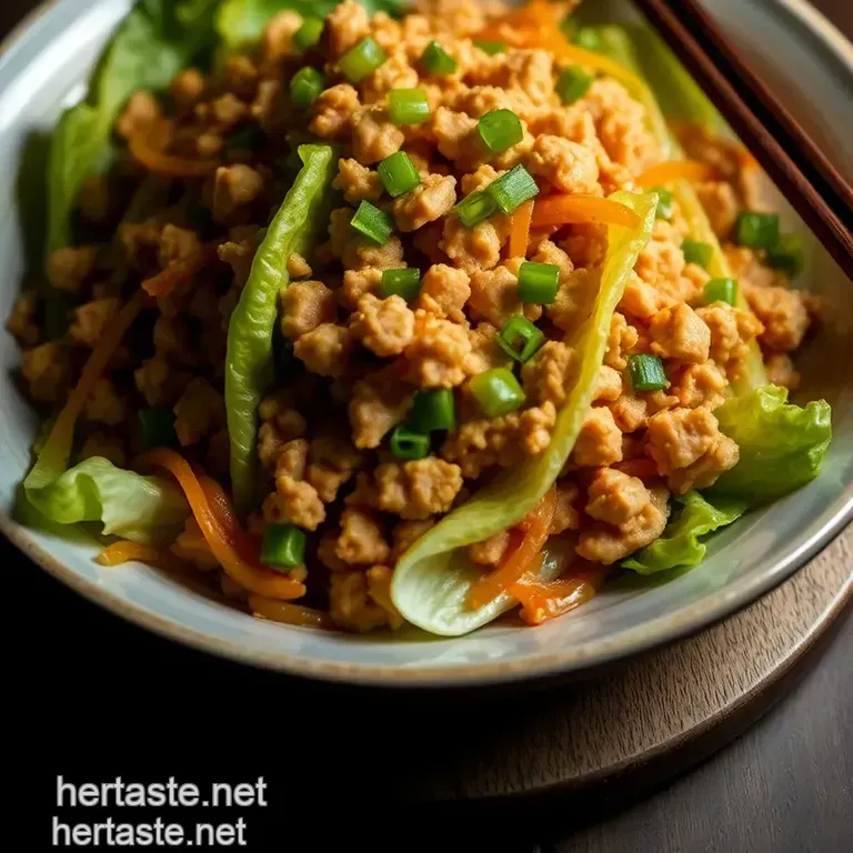 Speedy & Savoury Chicken Lettuce Wraps (Pf Chang s Inspired) presentation