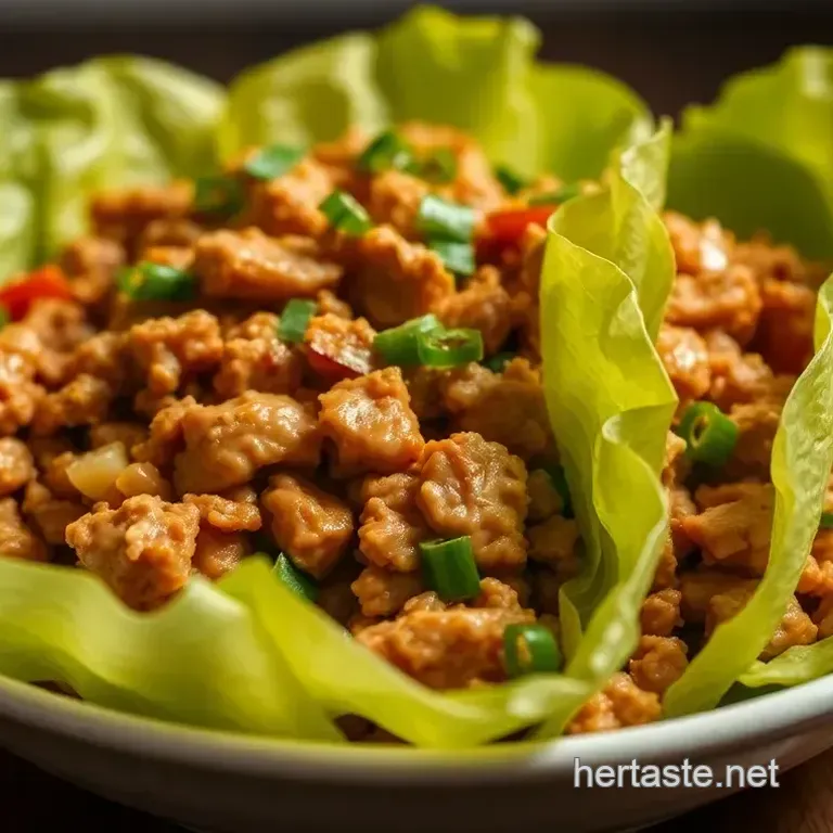 Speedy & Savoury Chicken Lettuce Wraps (PF Chang s Inspired)