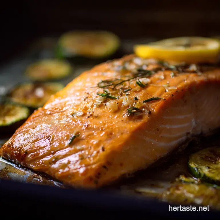 Speedy Sheet Pan Salmon & Veggies presentation