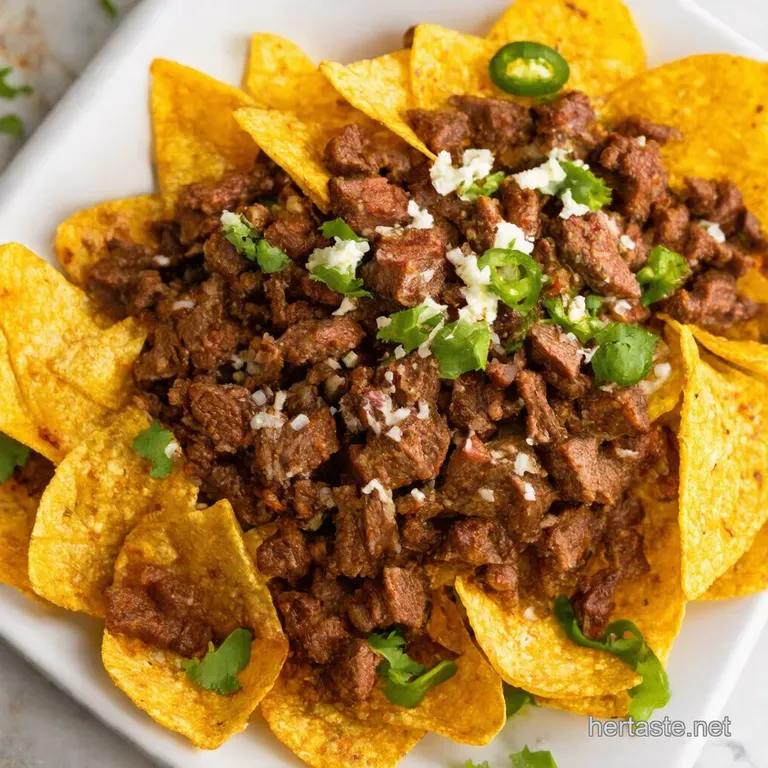 Speedy Smoky Beef Nachos Supreme