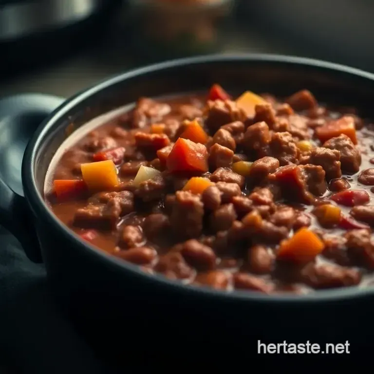Speedy Smoky Instant Pot Chili: a Hearty Delight! presentation