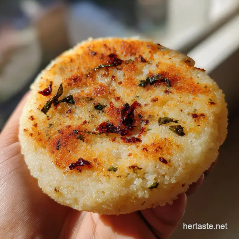 Speedy Suji Rava Uttapam Instant Semolina Pancake presentation