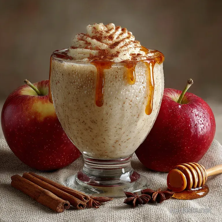 The Autumn Delight Spiced Apple Pie Smoothie The Crustless Wonder presentation