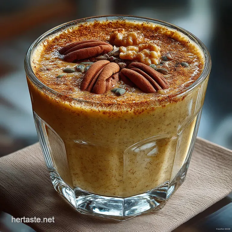 The Autumn Delight Healthy Spiced Apple Pie Smoothie for Breakfast