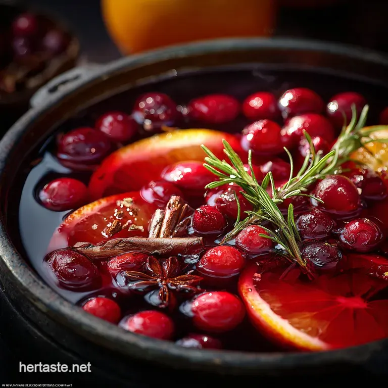 Christmas Punch: the Cracking Spiced Cranberry Clementine Recipe presentation