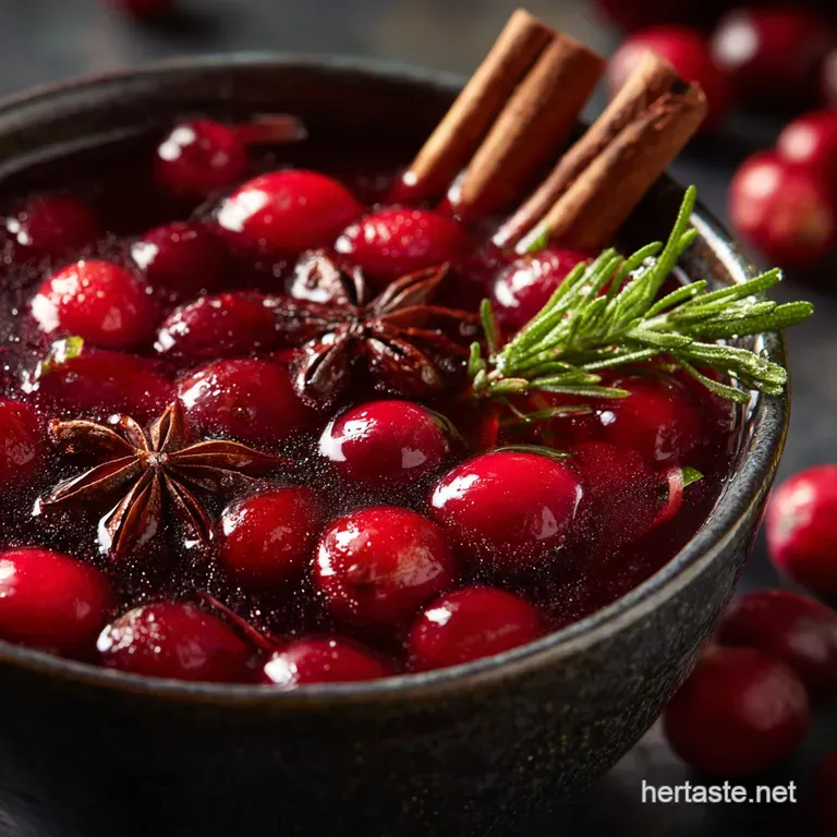 Non Alcoholic Christmas Punch: Spiced Cranberry Orange for Parties presentation