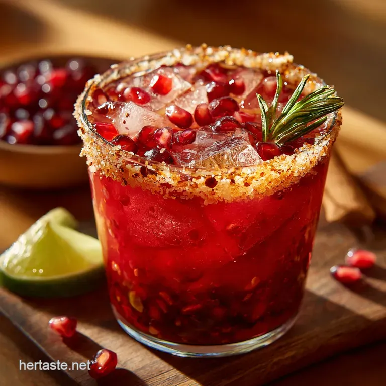 Thanksgiving Margarita: the Cranberry Spice Autumn Harvest Cocktail presentation