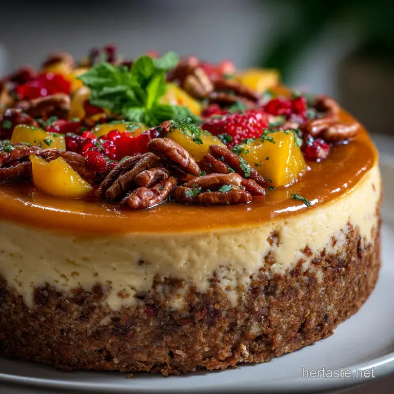 The Hummingbird Cheesecake with Pecan Crust