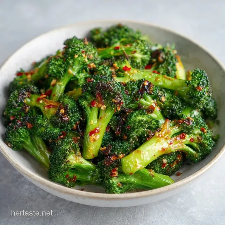 Spicy Garlic Roasted Broccoli: Charred and Zesty
