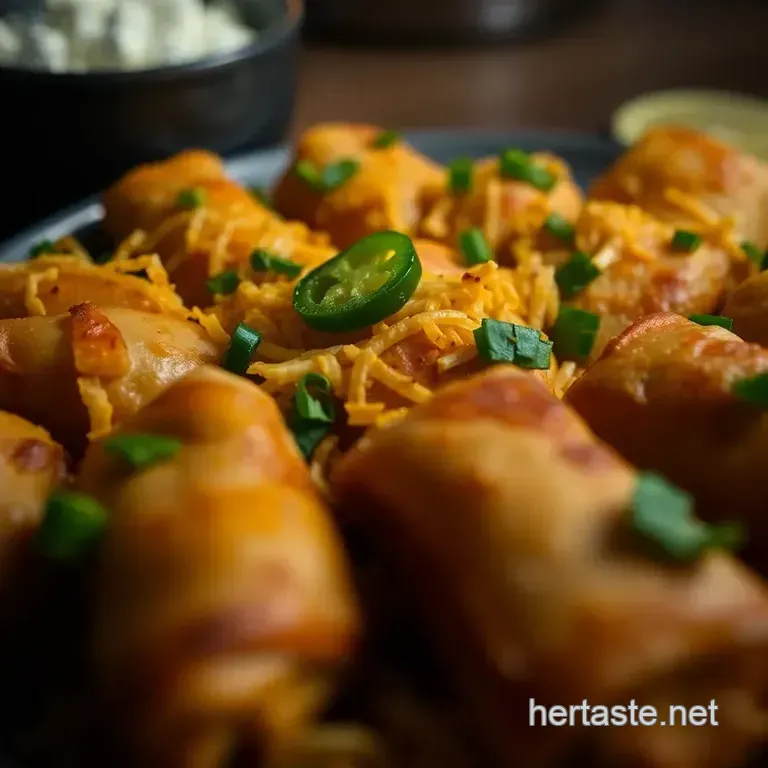 Spicy Jalapeño Popper Egg Rolls: A Bold Fusion Delight presentation