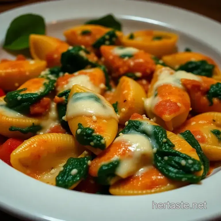 Spinach and Ricotta Stuffed Shells