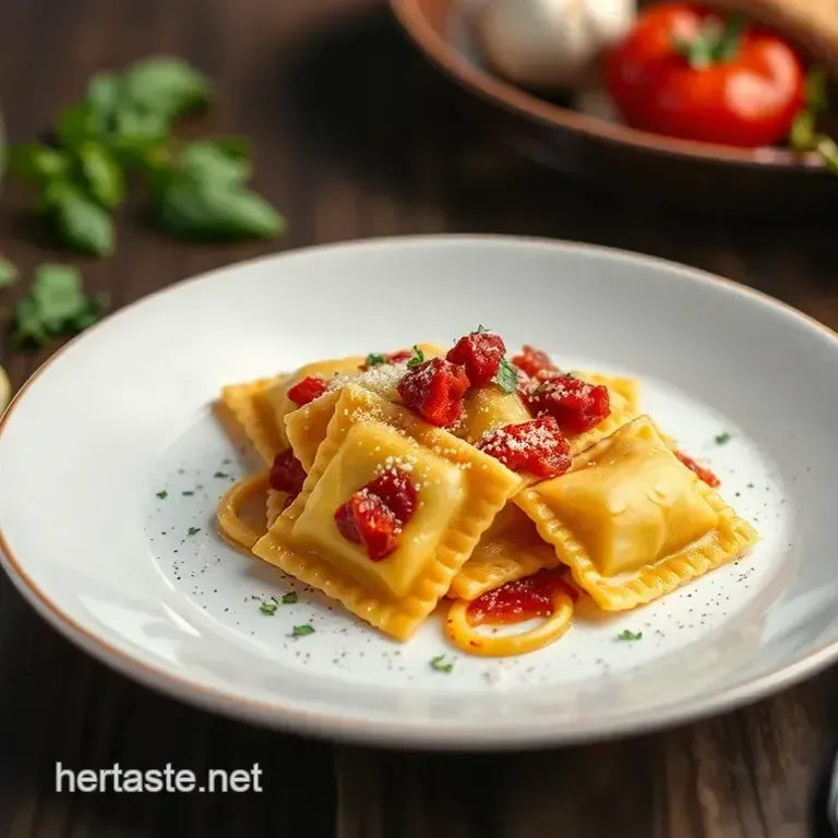 Spinach & Ricotta Ravioli with Brown Butter Sage Sauce
