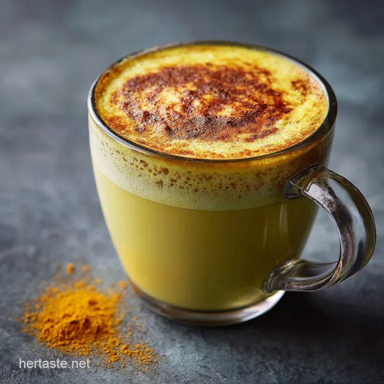 The Golden Glow Turmeric Latte Starbucks Copycat presentation