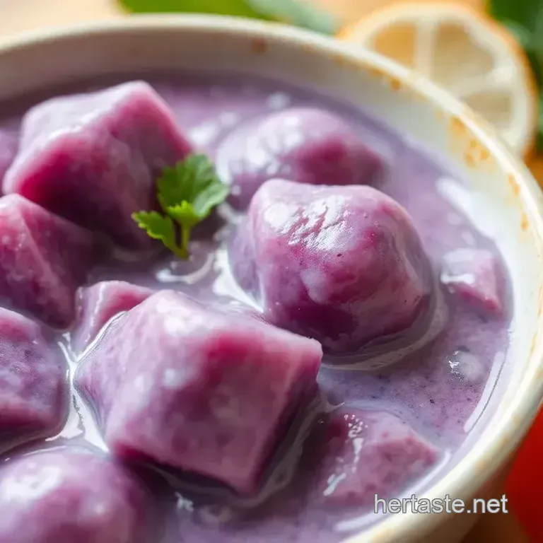 Steam Coconut Milk Purple Can Delight