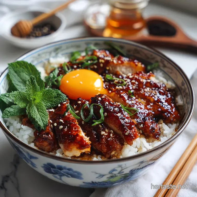 Delicious Sticky Chicken Rice Bowls Recipe