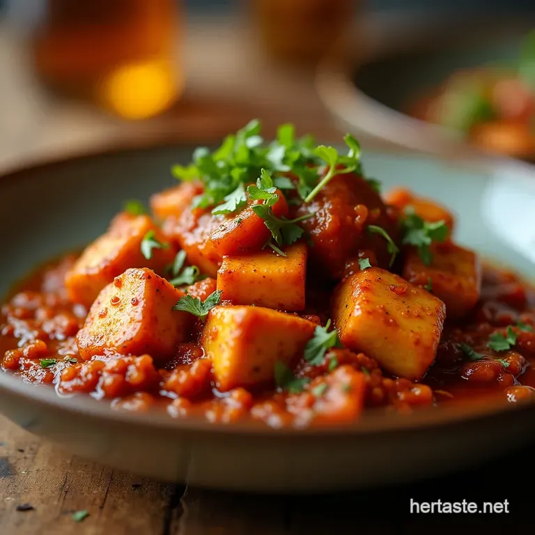 The Ultimate Sticky Spicy Chilli Paneer Restaurant Style at Home presentation