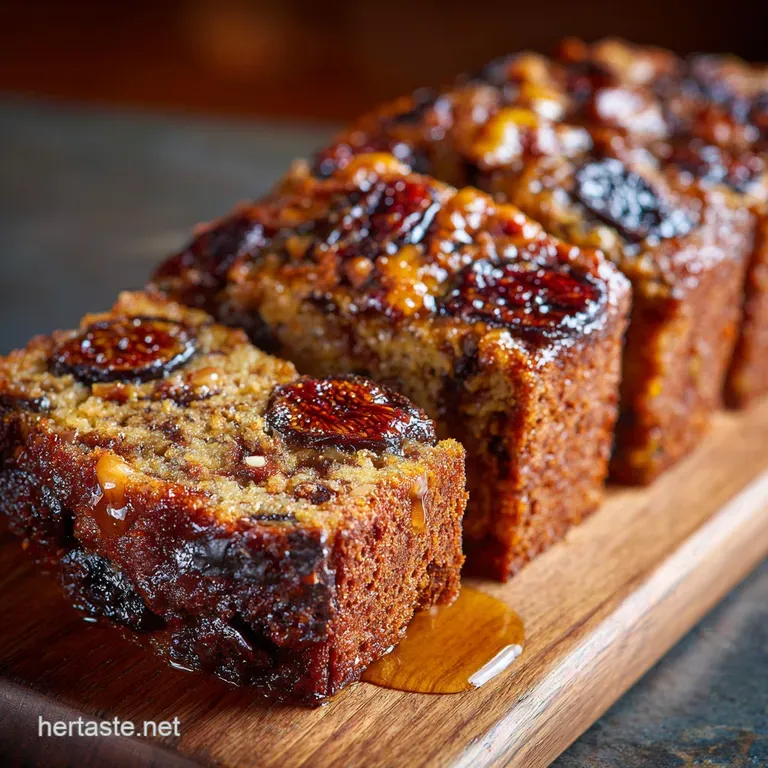The Vicars Tea Loaf Sticky Fig Date Nut Bread presentation