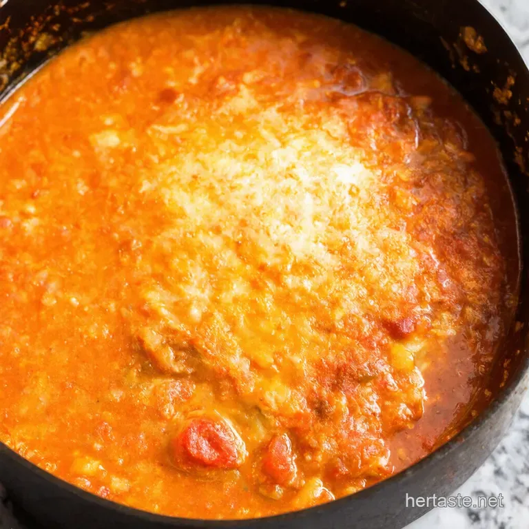 Stovetop Lasagna Soup presentation
